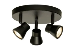 PLUTO Takspot Rund 3L Dimbar 20cm Svart