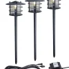 POPPY Pollare 3p 50cm LED, Trafo, Kabel - Antracitgrå 12V IP44