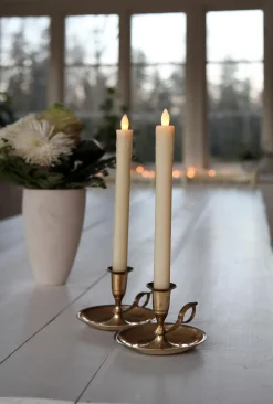 Presse LED Antikljus 2-pack Champagne
