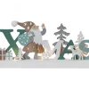REINBEK Batteriljusstake Tomte 15cm Vit