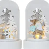 REINBEK Bordsdekoration 2-Pack Batteri 9cm Vit