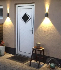 RIGEL Vägglampa Ute 17cm Mörkgrå IP54