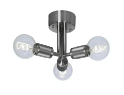 RILLE Taklampa 3L 27,5cm Borstad krom