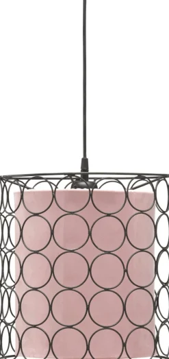 RING Taklampa 30cm Svart/Klar Rosa