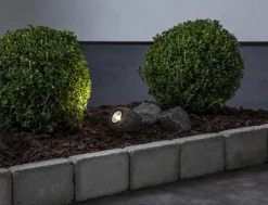 ROCKY Solcells-Spotlight 11cm Grå
