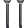 ROMA 2-PACK Solcells-Pollare 28,5cm Rostfritt Stål