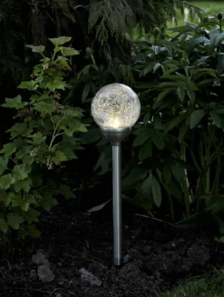 ROMA Solcells-Pollare 45cm Rostfritt Stål