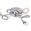 ROSE Plafond 51cm Krom/Frostat glas