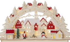 ROSENHEIM Ljusstake Batteri 10L 46cm Natur