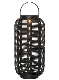 RUNDA Solcellslykta 30cm Svart