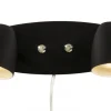 SANDNES Vägglampa 2L 32cm Svart