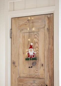 SANTA Inomhusdekoration Batteri 50cm Röd