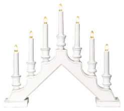 SARA Träljusstake 43cm Vit