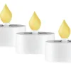 SAUL 3-PACK Solcells-Ljus 5,5cm Vit