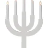 SELMA Träljusstake 25cm Vit