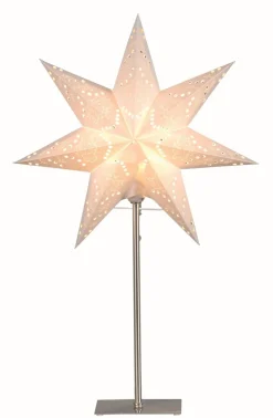 Sensy Stjärna på fot 55cm Vit