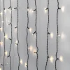 SERIE LED Ljusgardin Crispy Ice White 80L 130cm Svart