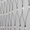 SERIE LED Ljusnät Crispy Ice White 160L 2m Svart