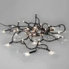SERIE LED Ljusslinga Crispy Ice White 40L 2,8m Svart
