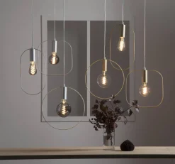 SHAPE Pendel E27 20cm Silver