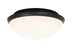 SIRACUSA LED-Plafond Bad 24,8cm Vit/Svart IP44