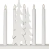 SKOG Ljusstake 5L 27cm LED Vit