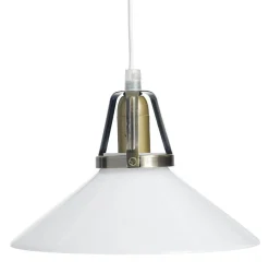 SKOMAKARE Fönsterlampa 20cm Antikmässing/Opalvit