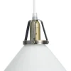 SKOMAKARE Fönsterlampa 15cm Antikmässing/Opalvit