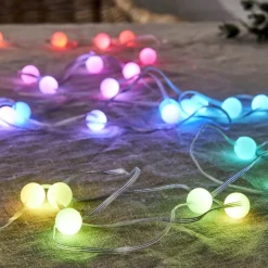SMART FAIRY LIGHT Ljusslinga 66L Batteri 10m 66LED Multi/Silver