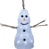Snögubbe 20 cm Crystaline Dekorationsfigur Vit