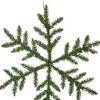 SNOWFLAKE Krans Batteri 63cm 42LED Grön IP44