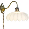 SOFIA Vägglampa 25cm Antik/Opalvit