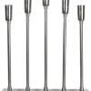 SOFT CHRISTMAS Ljusstake 5L Top 34cm Krom