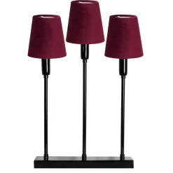 SOFT CHRISTMAS Ljusstake 3L 34cm Svart