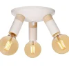 SPARTAN WOOD Plafond Rund 3L 20cm Vit/Natur