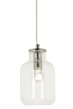SPECERI Taklampa 22cm Krom/Klar