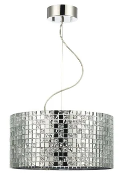 SPEGELMOSAIK Takpendel 40cm Krom