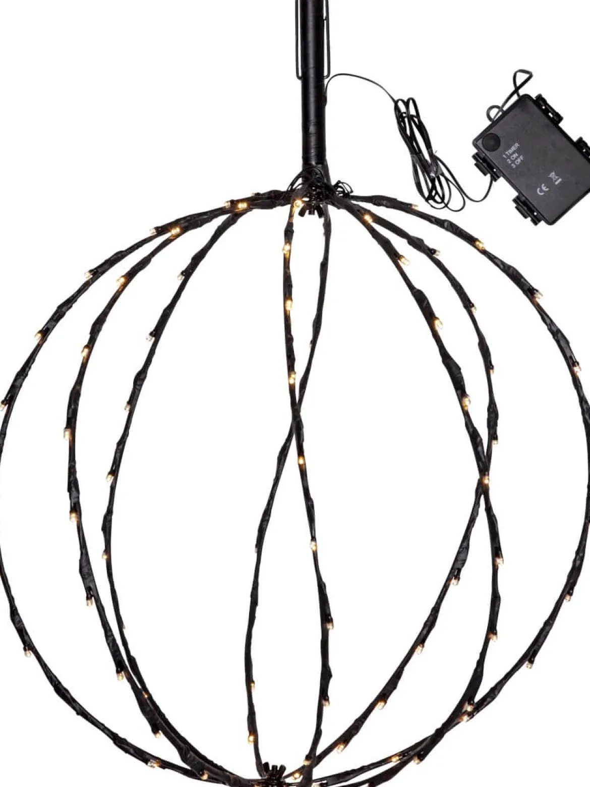 SPHERE Utomhusdekoration Batteri 54cm Svart