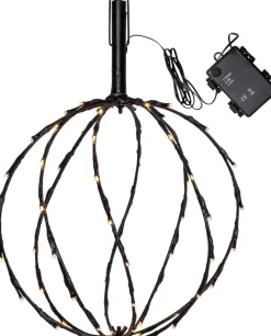SPHERE Utomhusdekoration Batteri 44cm Svart