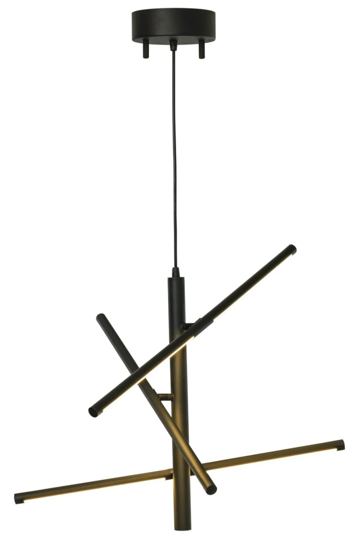 STECCO Taklampa LED 60cm Svart Dimbar