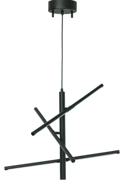 STECCO Taklampa LED 60cm Svart Dimbar