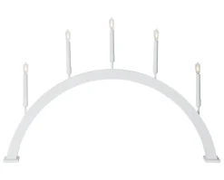 STORM BÅGE Träljusstake 89cm Vit