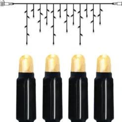 SYSTEM 24 EXTRA Istappsslinga 1,5m 42LED Varmvit/Svart IP44