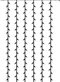 SYSTEM 24 Ljusgardin Extra 1*2m 98LED IP44 Varmvit