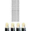 SYSTEM LED EXTRA Ljusgardin 4m 204LED Varmvit/Svart IP44