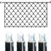 SYSTEM LED EXTRA Ljusnät 2m 100LED Kallvit/Svart IP44