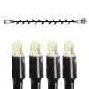 SYSTEM LED EXTRA Ljusslinga 5m 50LED Varmvit/Svart IP44