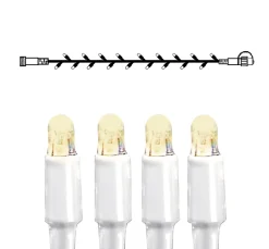 SYSTEM LED EXTRA Ljusslinga 5m 50LED Varmvit/Vit IP44