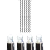 System LED Ljusgardin Extra 1x4m 204LED Svart/Kallvit