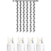 System LED Ljusgardin Extra 1x2m Kallvit/Vit